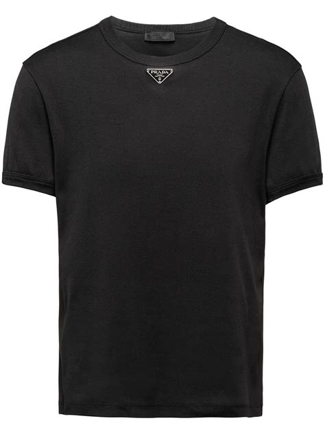 prada black logo shirt.